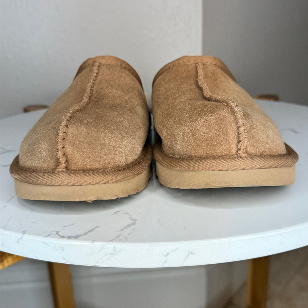 UGG Kids Keegan Brown Chestnut Slippers with Cream Lining - Kids youth 3 - Picture 11 of 14